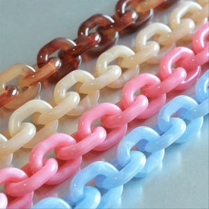 resin art decorative The colorful new <b>Design</b> Resin chain Links big size and short size available and customization Logo - Product Image 1