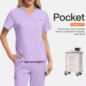 Tenues médicales élégantes et écologiques, ensembles de blouses et pantalons de travail pour dentistes, infirmières et personnel hospitalier, vente directe usine - Product Image 3