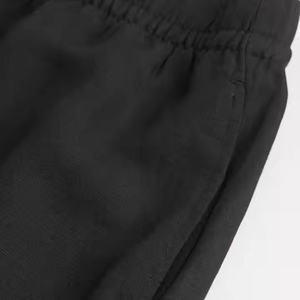 Pantalon de jogging pour femmes, taille élastique, confortable, décontracté, en coton et lin, pour l'été, pantalon de fitness, pantalon slim - Product Image 2