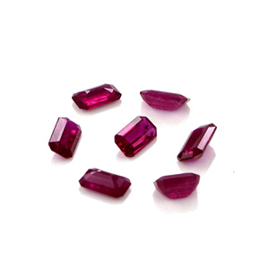 Rubis naturels non traités du Mozambique, octogones calibrés 3x5mm, pierres précieuses de rubis naturelles facettées pour la fabrication de bijoux, prêtes à l'emploi - Product Image 4