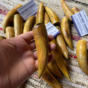 Cuerno de Búfalo Natural Ecológico, Pulido, con Punta Quemada, Rústico, para el Año Nuevo Chino, de Alta Calidad - Product Image 1