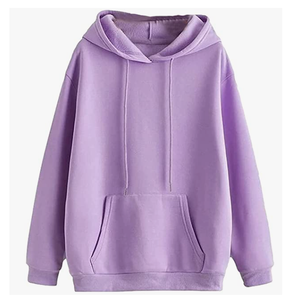 Sweat-shirt à capuche en molleton de coton pour femme, avec cordon de serrage réglable, doux, chaud, à manches longues, pour un usage décontracté - Product Image 1