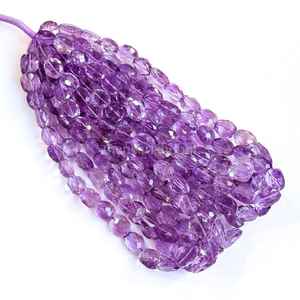 Cuentas facetadas de amatista rosa AAA, cuentas de amatista rosa natural de 4x11-6x13 mm para la fabricación de joyas, 16 pulgadas - Product Image 1