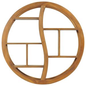 Étagère murale en teck massif 31,5 x 6,9 x 31,5 po - Product Image 2