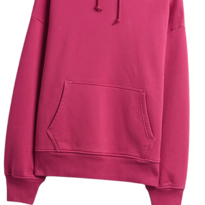 Sudadera con Capucha Oversize Rosa Oscuro Unisex de Forro Polar Grueso, Lisa, Estilo Urbano Casual, Ajuste Holgado, Cálida para Invierno, ¡Oferta! - Product Image 5