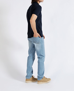 Nouvelle Arrivée 2025 – Polo Homme à Manches Longues avec Épaules Tombantes et Rayures, 100% Coton, Coupe Ample, Personnalisable Numérique - Product Image 3