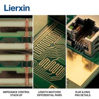 Commutateur Ethernet industriel Lierxin LEX-IES-SW-V25 à contrôle d'impédance, carte PCB 6-8 couches, commutateur Gigabit géré, PROFINET TSN