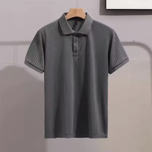 เสื้อเชิ้ตผู้ชายไซส์ใหญ่แบบมีปก คอตตอน/โพลีเอสเตอร์  ผ้าถักลายริบ  แขนสั้น  สีพื้น  สไตล์ลำลอง  สามารถปรับแต่งได้ตามความต้องการของ OEM - Product Image 6