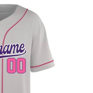 Wholesale Price Factory Custom Team Softball Jersey Durable Polyester Fabric High Quality Custom Design - Product Image 4