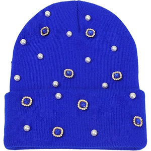 Custom Black Studded Beanie Hat Rib Knit Winter Warm <b>Cap</b> Women <b>Men</b> Soft Stretch Streetwear Skull <b>Cap</b> Hat - Product Image 2