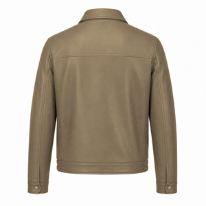 Chaqueta de Cuero Personalizada para Hombre, Prenda Exterior con Construcción Premium, Cierre Frontal Completo, Bolsillos Funcionales y Estilo Urbano Moderno - Product Image 4