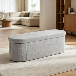 Modern MDF Storage <b>Ottoman</b> <b>Stool</b> with Foldable Design and Non-Slip Feature for Bedroom Apartment Hospital or Hotel Use - Product Image 6