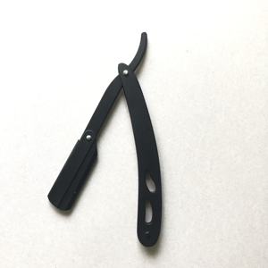 Custom Logo Professional Straight-Shaving Barber <b>Razor</b> with Single Blade Stainless Steel Barber <b>Razor</b> - Product Image 3