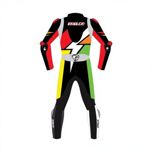 Unisex Custom Made Khaksar Brand Motorbike Track Racing Full Sleeve Jumpsuit/Traje Biker OEM CE <b>Protector</b> All Seasons - Product Image 2