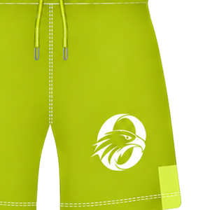 Pantalones Cortos de Rugby Verde Lima y Blancos, Cintura Elástica con Cordón, Uniforme de Equipo Geométrico Personalizado, Ropa Deportiva Transpirable para Entrenamiento - Product Image 5