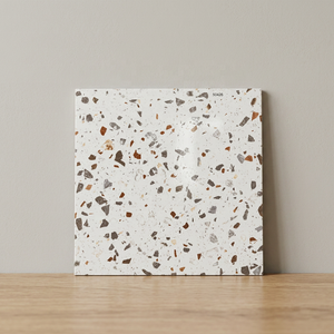 Suelo de tablones de vinilo de lujo oscuro blanco con aspecto de mármol, superficie de Coral de cristal de vinilo SPC, azulejos de estacionamiento de cerámica de 400x400mm - Product Image 2