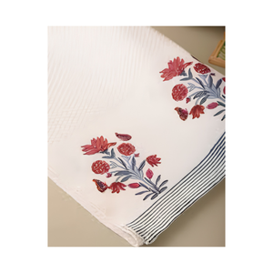 Paño de Cocina Floral Rojo de Algodón 40x60cm 180GSM 200TC Bordado, Servilleta de Té SA8000 BSCI, Bajo MOQ, OEM, ODM, Exportación, Pedidos al por Mayor - Product Image 1