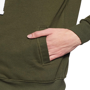 Vente en gros de sweat-shirts à capuche pour hommes, 100% coton, uni, décontracté, manches régulières, doublure latérale personnalisée, fermeture éclair - Product Image 3