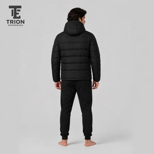 Shiny Custom Outdoor Winter Puffer Jacket <b>Men</b> Casual Down <b>Men's</b> Puffer Jacket Plus Size <b>Men's</b> Hooded Down Puffer Jacket - Product Image 5