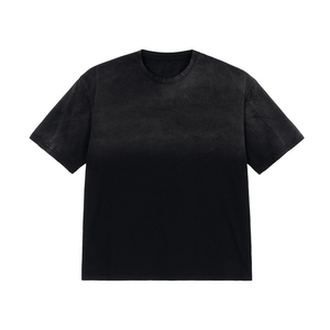 Wholesale <b>Men</b> Streetwear Cotton Acid Wash Hip Hop T <b>Shirt</b> Vintage Custom Logo Printed Washed Fashion <b>Shirts</b> - Product Image 3