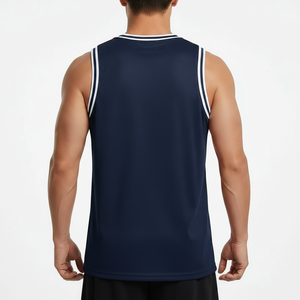 Camiseta sin mangas para hombre, de malla transpirable, de secado rápido, para gimnasio, entrenamiento, fitness, venta al por mayor - Product Image 2