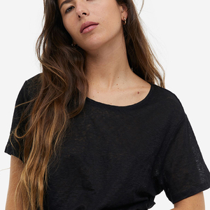 luxury design soft and comfortable Short Sleeve Patch Work Design Your Own style <b>women</b> <b>T</b> <b>shirt</b> Sports Casual Workout <b>t</b> <b>shirt</b> - Product Image 6