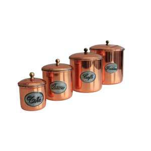 Luxury Round Brass Metal Tea Canister With Airtight Lid Gold Polished Food <b>Storage</b> Jar For Kitchen Decor & Spices Logo Available - Product Image 5