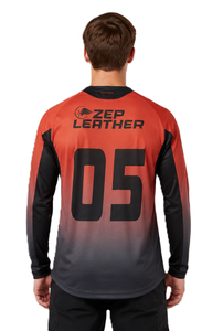 Maillot de motocross personnalisé sublimé pour homme, manches longues, respirant, pour MX, Dirt Bike, VTT, Downhill, course moto, fabricant OEM - Product Image 2