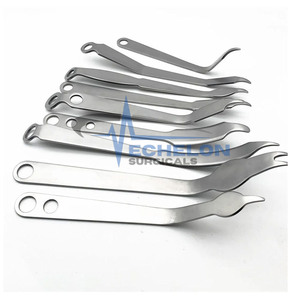 เครื่องมือผ่าตัดกระดูกสะโพกสำหรับสัตว์  ตัวถ่างสะโพกสแตนเลส  ตัวถ่างสะโพกแบบรีเซ็ต  ตะขอสะโพก - Product Image 1