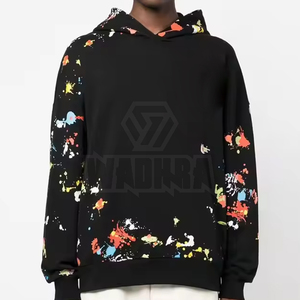 เสื้อฮู้ดดี้สไตล์วินเทจผ้าคอตตอนผสม ระบายอากาศได้ดี สวมใส่สบาย ขายส่งแบบ OEM - Product Image 2