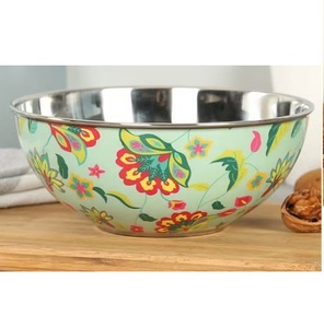 Tazón para Servir Ensaladas de Frutas, Diseño Único, Alta Calidad, Metal de Latón Antiguo Brillante, Ecológico, Pintado a Mano - Product Image 4