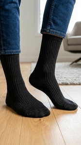 Men <b>Socks</b> <b>Soft</b> Cotton Breathable Comfortable Lightweight Stretch Fabric Casual Daily Wear All Season Use - Product Image 6