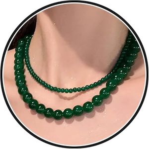 Collar para Mujer, Delicado, con Cuentas de Piedras Naturales en Capas, Collares Largos Hechos a Mano, Joyería de Cuentas, Regalos - Product Image 4