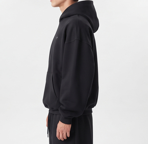 Chándal holgado de felpa para hombre, 100% algodón, corte holgado, hombros caídos, peso pesado 420 GSM, ropa de calle de invierno, chándal oversize para hombre - Product Image 4