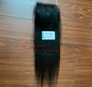 Fermeture en dentelle de cheveux humains vietnamiens, Remy, texture naturelle douce, dentelle transparente, aspect réaliste, construction durable, vente en gros - Product Image 6
