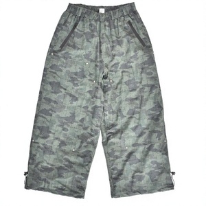 Pantalon cargo camouflage personnalisable à carreaux, unisexe, avec taille élastique et cordon de serrage, respirant, imperméable et coupe-vent - Product Image 1