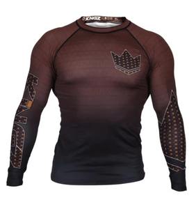 Rashguard Blanco y Negro para Entrenamiento Profesional de BJJ, Rashguard de Manga Corta para Hombre y Mujer, Marca Kingz - Product Image 5