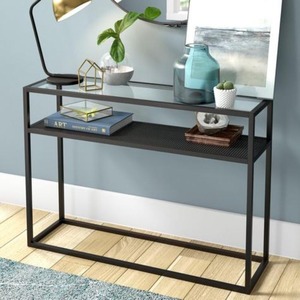 Entryway <b>Metal</b> <b>Console</b> <b>Table</b> Modern Home Furniture Hallway Living Room Bedroom Decorative Accent Storage Display <b>Table</b> - Product Image 5