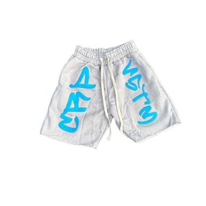 Pantalones Cortos Bermuda de Gimnasio para Hombre, 100% Algodón de Alta Calidad, Estampado Puff Sólido, Secado Rápido, Transpirables, Antiarrugas, Estilo Urbano, OEM, Verano - Product Image 5