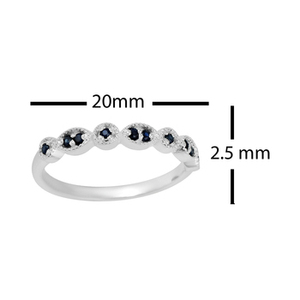 Anillo de Plata Fina con Diamantes y Zafiro Azul Certificado IGI, Hecho a Mano en Plata de Ley 925, Precio al por Mayor - Product Image 5