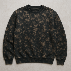 Sudadera de cuello redondo grueso y pesado con logo personalizado, hombros caídos, transpirable y de secado rápido para invierno - Product Image 2