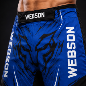 Shorts MMA légers de qualité supérieure avec logo personnalisé, prix d'usine, 100% polyester, séchage rapide, haute qualité, pour arts martiaux - Product Image 5