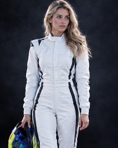 <b>Men</b> White Color Blocked <b>Waterproof</b> Quick Dry Full Sleeve One Piece Racing <b>Suit</b> Polyester/Nylon - Product Image 4