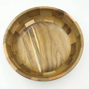 Nouvelle collection de bols de service en bois faits à la main, grain de bois naturel, design nordique, pour la présentation des aliments, fabriqués en bois d'acacia - Product Image 3