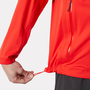 Men's Red Hooded Waterproof <b>Jacket</b> <b>With</b> <b>Zipper</b> Closure Sporty Style winter Wear Polyester Shell - Product Image 6