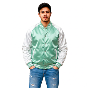 Fabricant de vestes bomber en satin personnalisées, streetwear, vestes letterman, vente en gros, marque privée, fournisseur de vêtements OEM, usine - Product Image 4