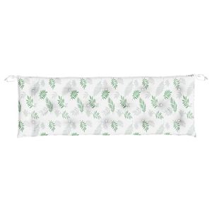 2 pz panca da giardino da esterno con motivo a foglia 59.1 tessuto "x 19.7" x 2.8 "migliora il tuo spazio esterno cuscini comodi cuscini - Product Image 5
