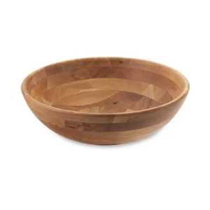 Juego de Tazones para Ensalada de Madera de Acacia Natural Ecológica, Cucharas para Servir, Diseño Moderno, Hecho a Mano, Duradero, Ligero, Utensilios de Cocina - Product Image 1