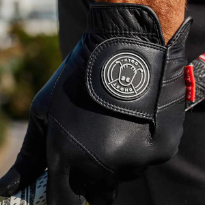 Gant de golf en cuir renforcé, paume en tissu extensible respirant, pour activités sportives professionnelles en plein air, antidérapant, anti-humidité - Product Image 2