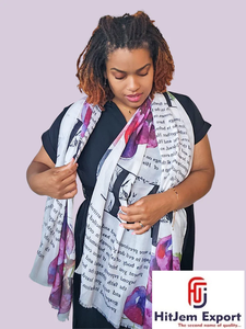 Ultimate Custom Printed Square Scarf Manufacturer <b>Silk</b> Feel Fashion Hijab <b>Head</b> <b>Wrap</b> Shawl Private Label OEM ODM India Factory - Product Image 3